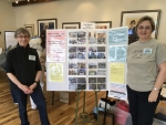 Madeleine Marken and Rebecca  manned the OSD Table at the Falmouth Preservation Alliance Expo on 05-20-17