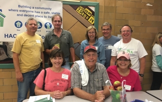 Standing - Steve Saunders, Ken King, Polly Thayer, Jay Thayer, Van Smick. Seated - Terry Saunders, Rich Worob and Pat Keck