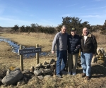 Jay Thayer, Jim Crossen and Kevin Doyle at Crossen Creek 02-2018