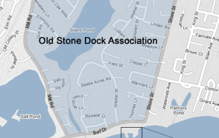 Old Stone Dock Map Falmouth, MA